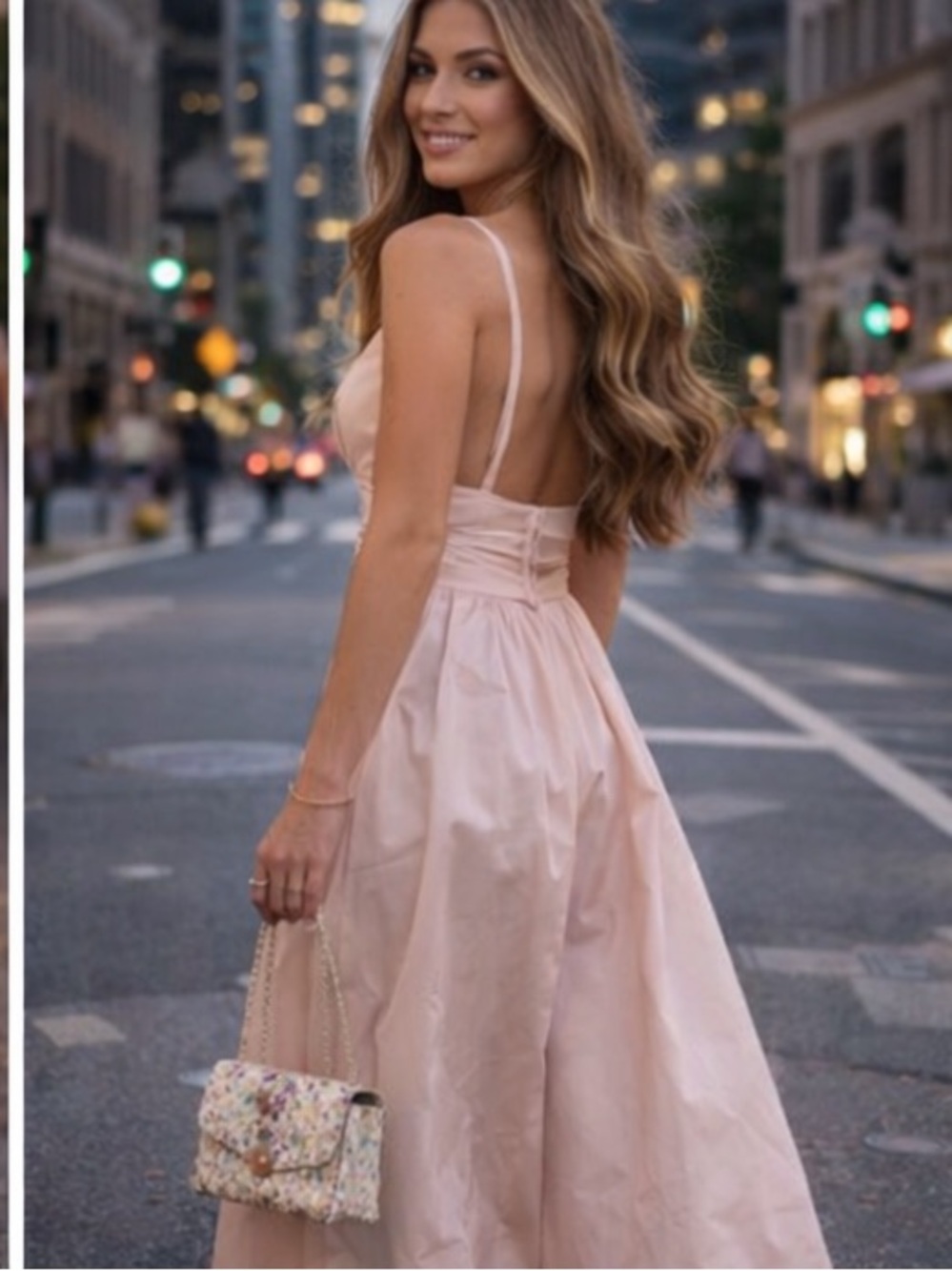 Zara open back belted dress bloggers fav